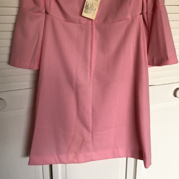 Vintage 60s bubble gum pink jeweled MOD mini dress - Picture 10 of 11